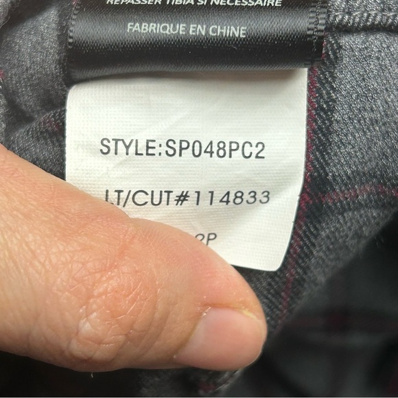 Kut from the Kloth Gray Skinny plaid Pants - Picture 7 of 7